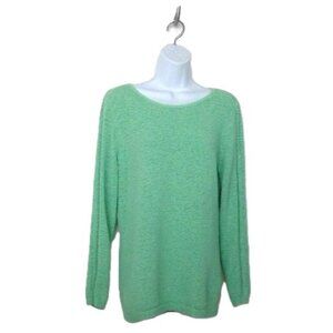 NEW Rachel Zoe Sweater Pullover Stretch Cotton Blend Mint Green NWOT Sz XL